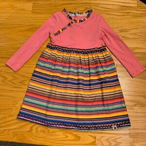 Mixed Up Clothing, Girls Long Sleeve Ruffle Trim Dress, Girls Size 7 (EUC)